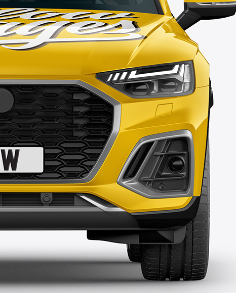 Crossover SUV Mockup – Front View