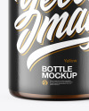 Amber Glass Bottle Mockup