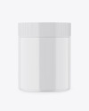 Glossy Plastic Jar Mockup