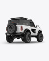 Off-Road SUV Mockup - Back Half Side View