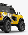 Off-Road SUV Mockup - Back Half Side View