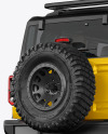 Off-Road SUV Mockup - Back Half Side View