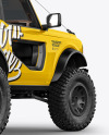 Off-Road SUV Mockup - Back Half Side View