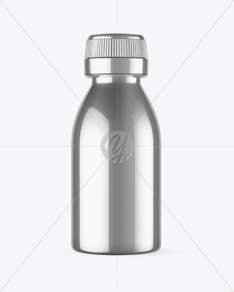 Metallic Bottle Mockup