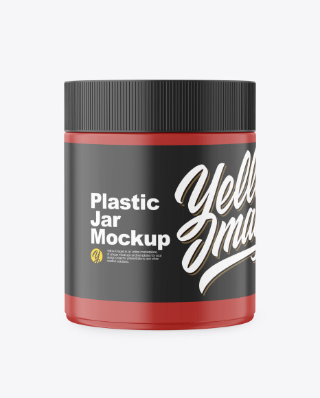 Matte Plastic Jar Mockup