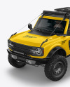 Off-Road SUV Mockup - Half Side View (High-Angle Shot)