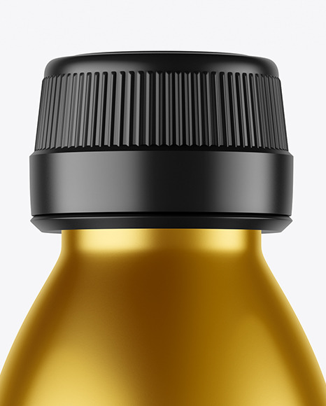 Matte Metallic Bottle Mockup