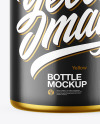 Matte Metallic Bottle Mockup