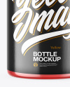 Colored Glass Bottle Mockup