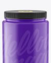 Glossy Plastic Jar Mockup