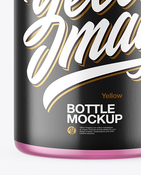 Frosted Glass Bottle Mockup