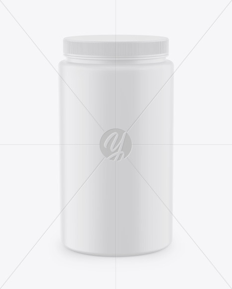 Matte Plastic Jar Mockup