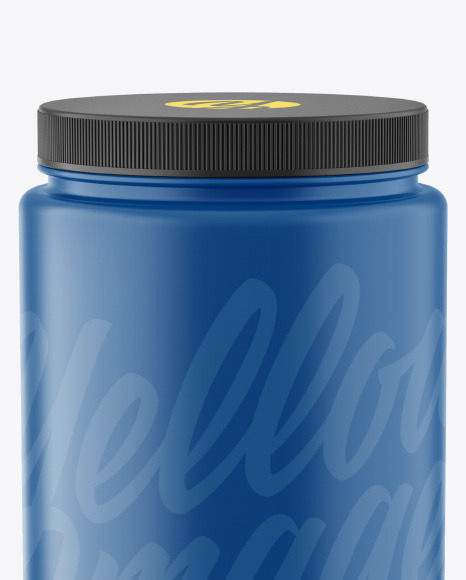 Matte Plastic Jar Mockup