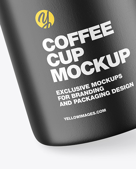 Ceramic Coffee Cup w/ Splash Mockup