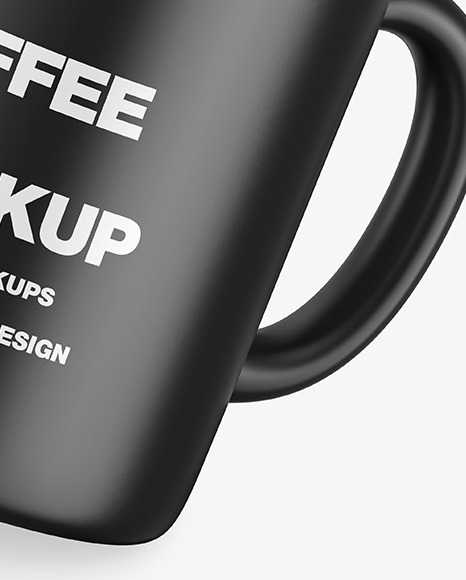 Matte Coffee Cup w/ Splash Mockup