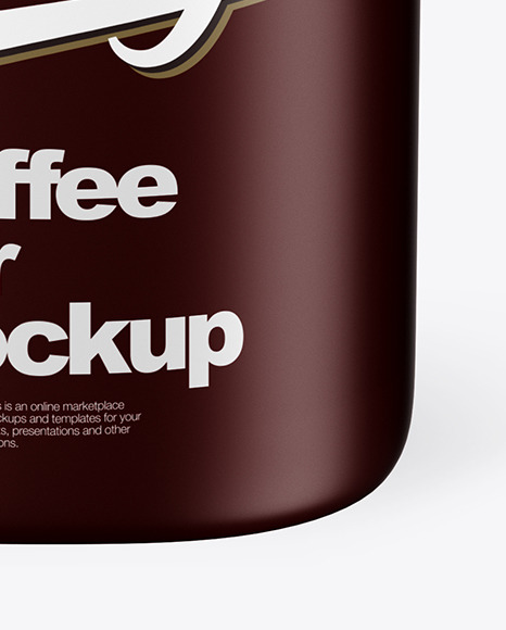 Matte Coffee Jar Mockup