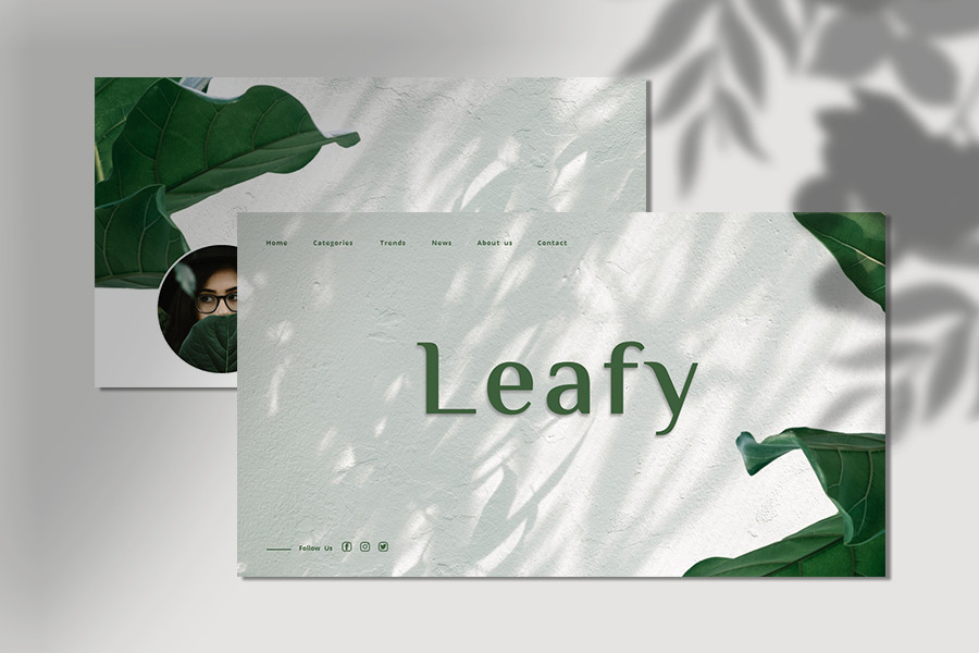 Leafy Powerpoint Template Leafy Powerpoint Template