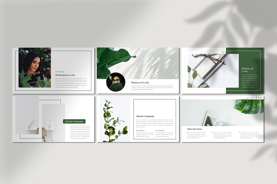 Leafy Powerpoint Template Leafy Powerpoint Template