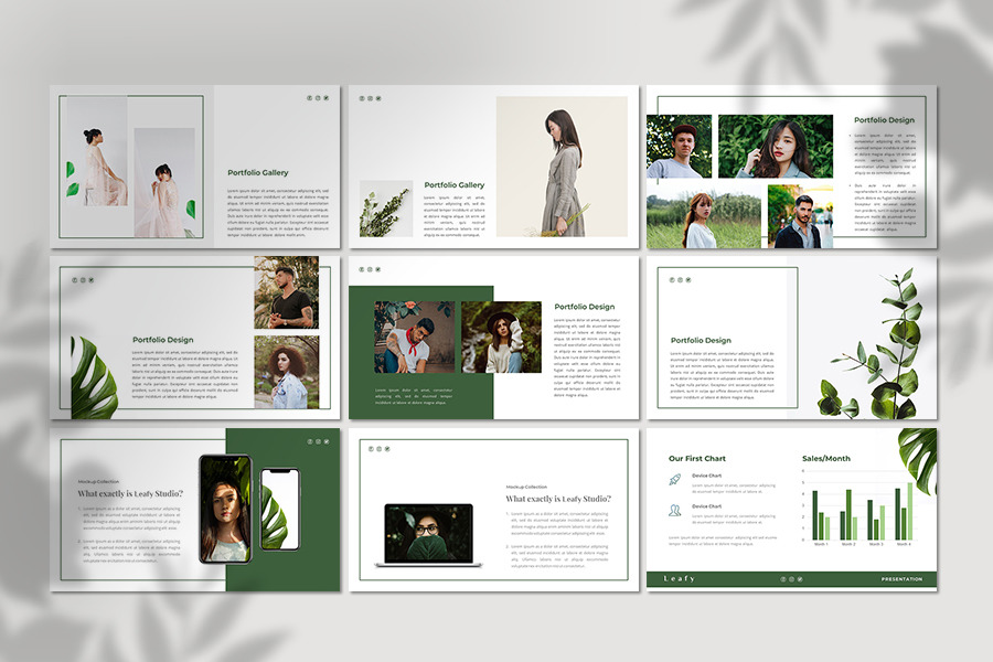 Leafy Powerpoint Template Leafy Powerpoint Template