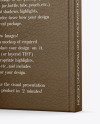 Hardcover Book w/ Leather Cover Mockup