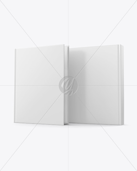 Hardcover Book w/ Matte Cover Mockup