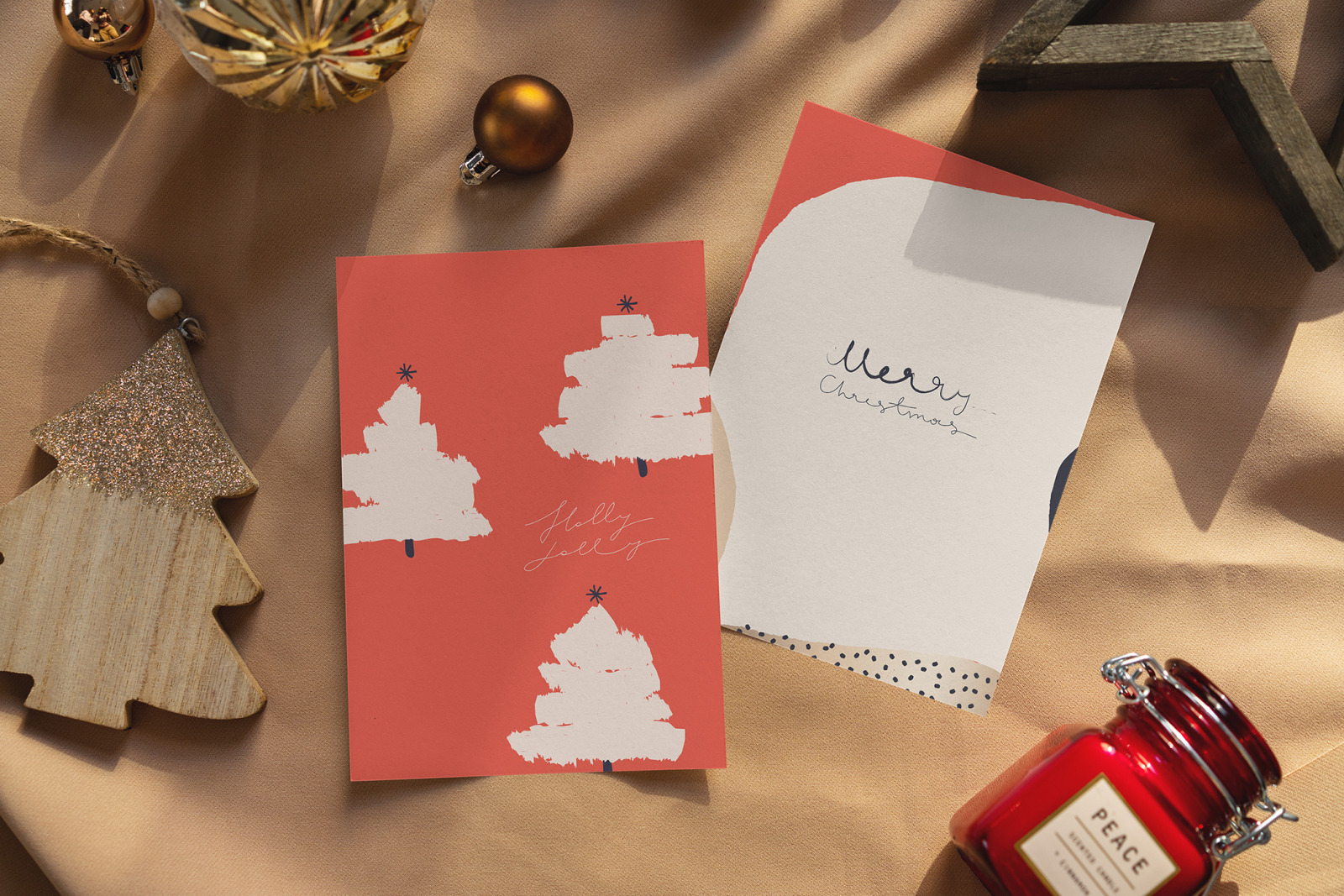 Christmas Postcard Mock-Ups