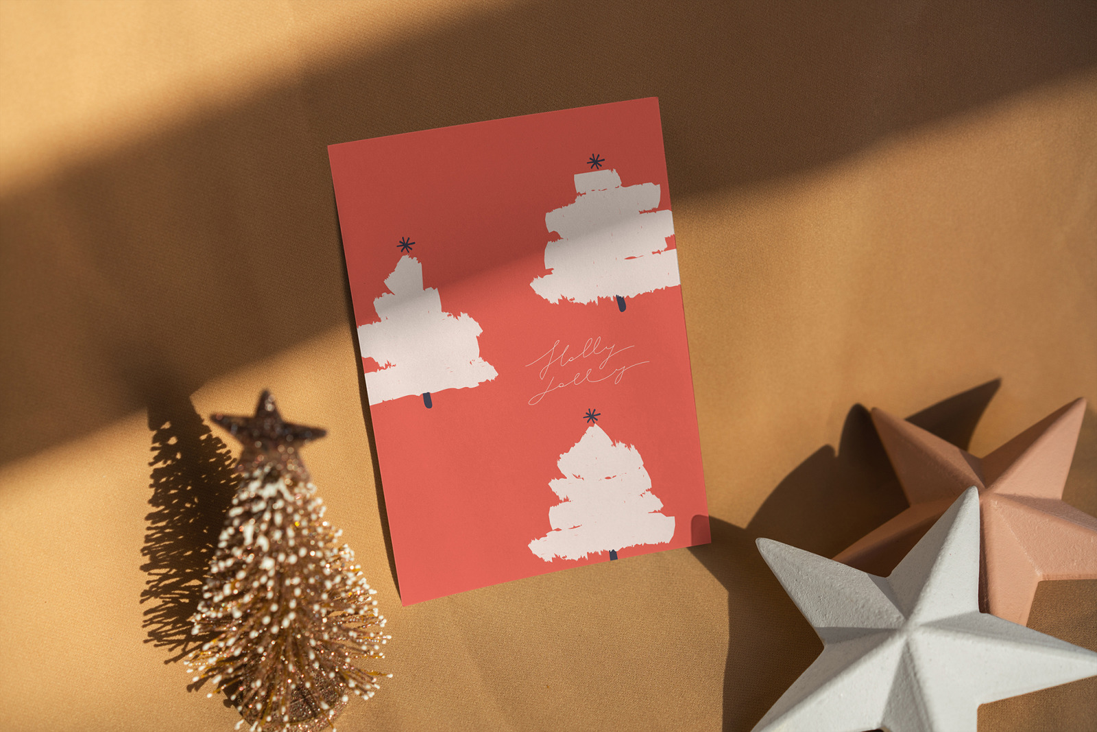 Christmas Postcard Mock-Ups