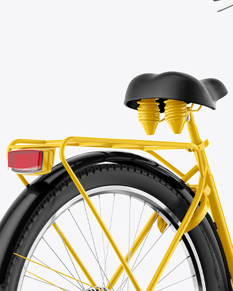 Cargo Bike Mockup - Back RightHalf Side View Cargo Bike Mockup - Back RightHalf Side View