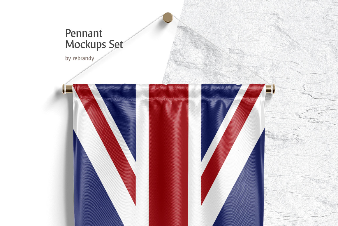 Pennant Mockups Set