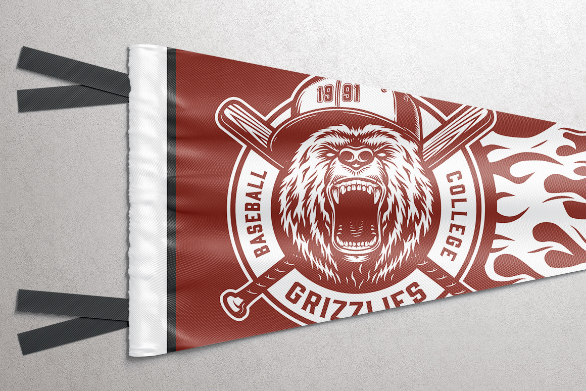 Pennant Mockups Set