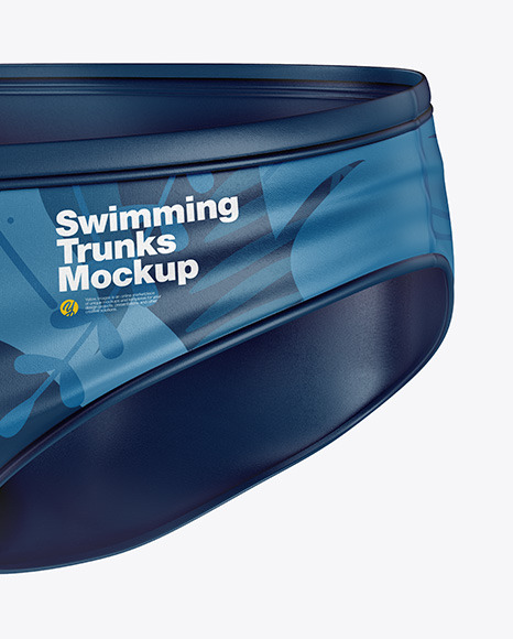 Glossy Swimming Trunks Mockup