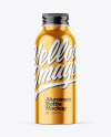 Metallic 100ml Aluminum Bottle w/ Screw Cap Mockup Metallic 100ml Aluminum Bottle w/ Screw Cap Mockup