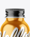 Metallic 100ml Aluminum Bottle w/ Screw Cap Mockup Metallic 100ml Aluminum Bottle w/ Screw Cap Mockup