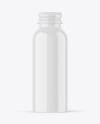 Glossy 100ml Aluminum Bottle w/ Screw Cap Mockup