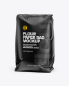 Glossy Paper Flour Bag Mockup