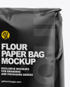 Glossy Paper Flour Bag Mockup