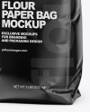 Glossy Paper Flour Bag Mockup