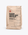 Kraft Paper Flour Bag Mockup