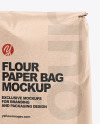 Kraft Paper Flour Bag Mockup