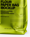 Metallized Paper Flour Bag Mockup