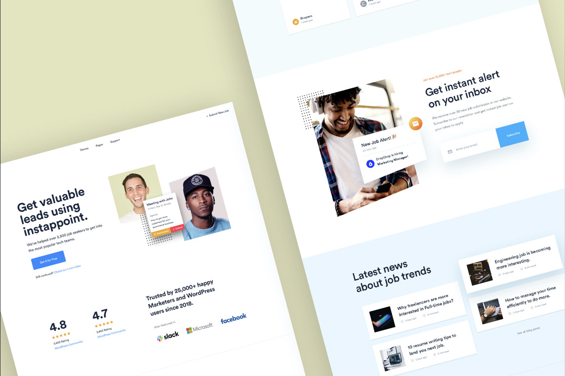 Finity - Landing Page Design Templates Finity - Landing Page Design Templates