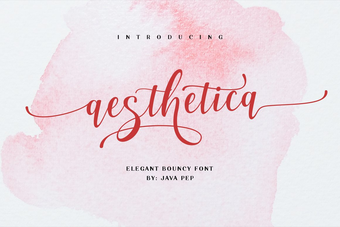 Aesthetica - Elegant bouncy font Aesthetica - Elegant bouncy font
