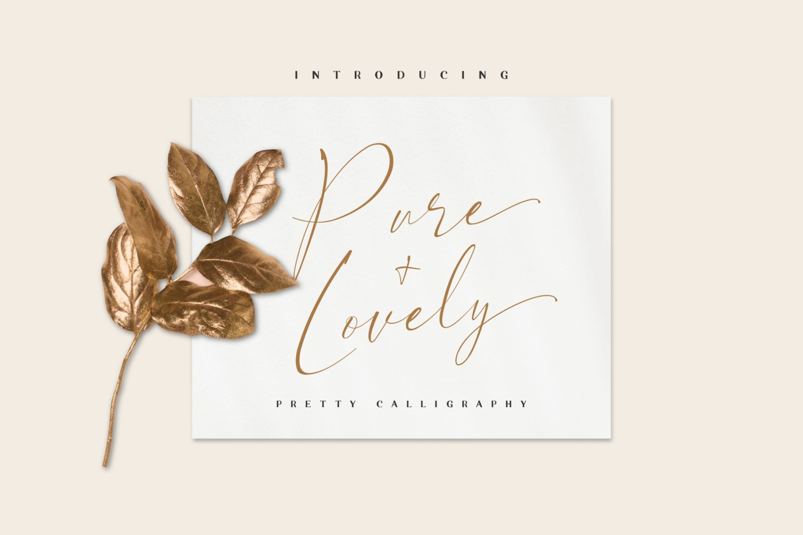 Pure &amp; Lovely - Pretty calligraphy font