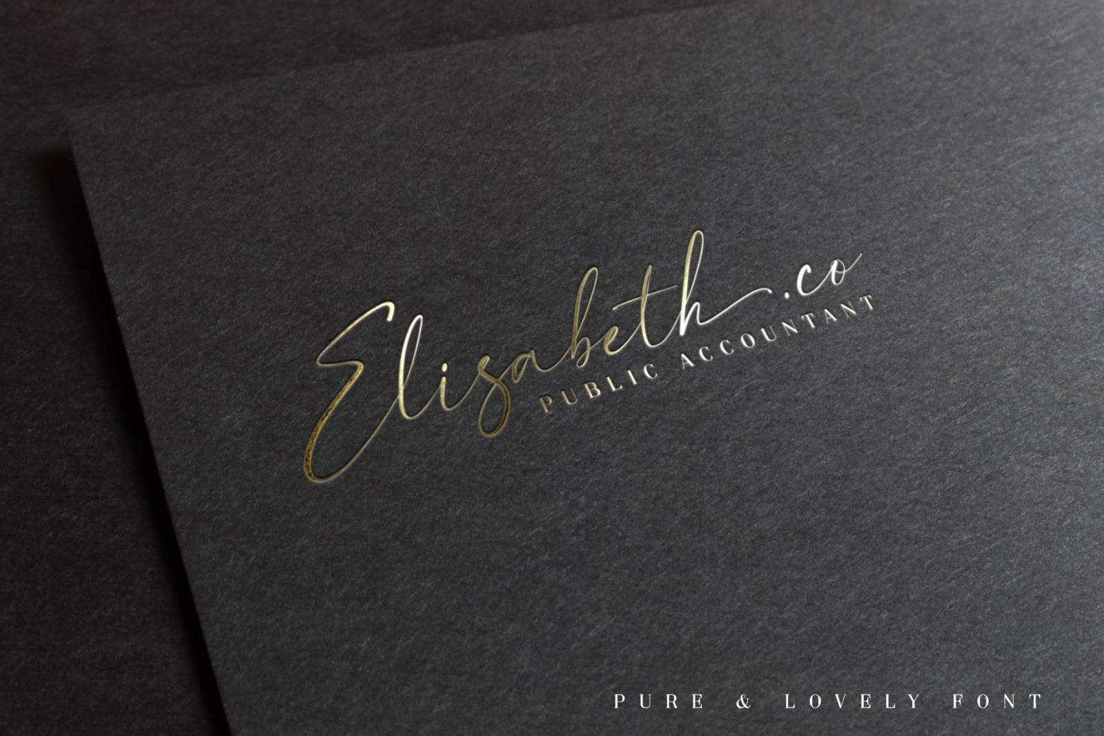 Pure &amp; Lovely - Pretty calligraphy font