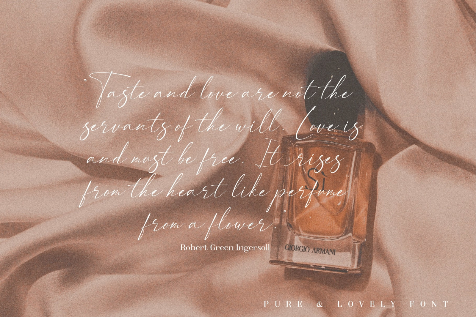 Pure & Lovely - Pretty calligraphy font Pure & Lovely - Pretty calligraphy font