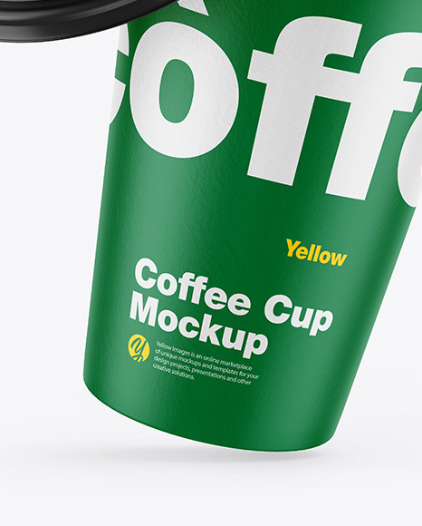 Paper Coffee Cup w/ Splash Mockup