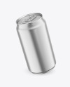 330ml Matte Metallic Drink Can Mockup