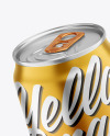 330ml Matte Metallic Drink Can Mockup