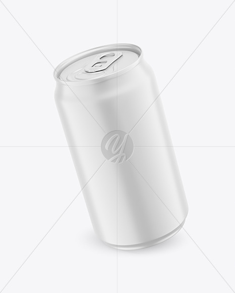 330ml Matte Drink Can Mockup