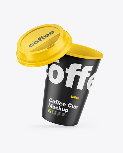 Paper Coffee Cup w/ Straw Mockup